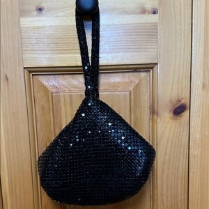 Elegant Black Sequin Evening Bag